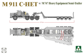 Takom | 5024 | M911 C-HET w M747 Heavy Equipment Semi-Trailer | 1:72
