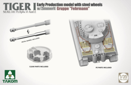 Takom | 2022 | Tiger I Early Production with Steel Wheels w/zimmerit | 1:35