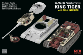 RFM | 5165 | King Tiger Porsche Turret with Crane - FULL INTERIOR | 1:35