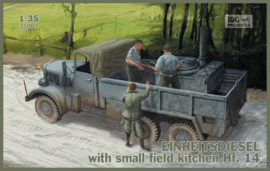 IBG | 35007 | Einheitsdiesel with small field kitchen Hf. 14 | 1:35