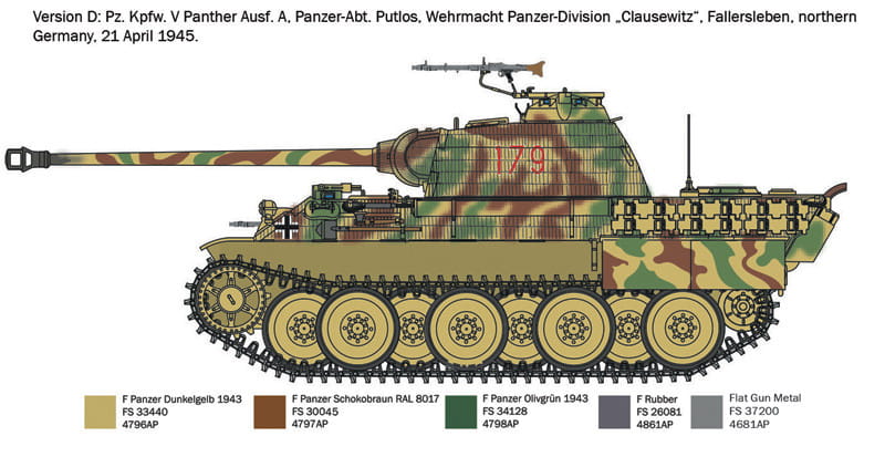 Italeri | 7018 | Sd.Kfz. 171 Pz.Kpfw. V Panther Ausf. A | 1:72
