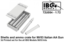 IBG | 72U054 | Shells and ammo crates for 90/53Anti Aircraft Gun | 1:72