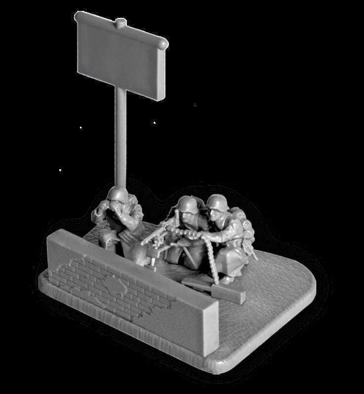 Zvezda | 6210 | German MG34 team winter uniform | 1:72