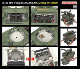 RFM | 5136 | M4A3 Sherman 76W VVSS Late w/Interior (upgrade) | 1:35