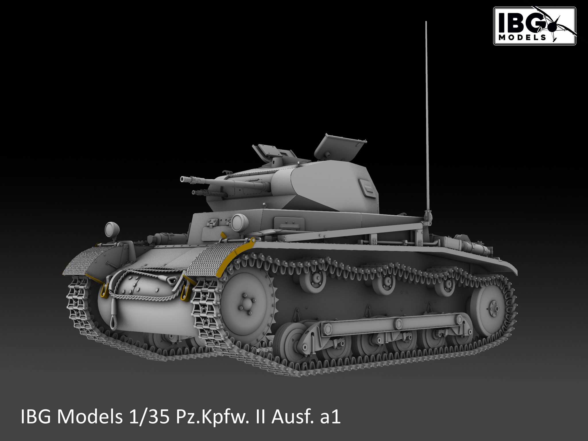 IBG | 35075 | Pz.Kpfw. II Ausf. a1 German Light Tank | 1:35