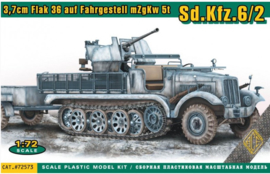 ACE | 72573 | 3,7 Flak 36 auf Fahrgestell MzgKw 5T Sd.Kfz.6/2 | 1:72