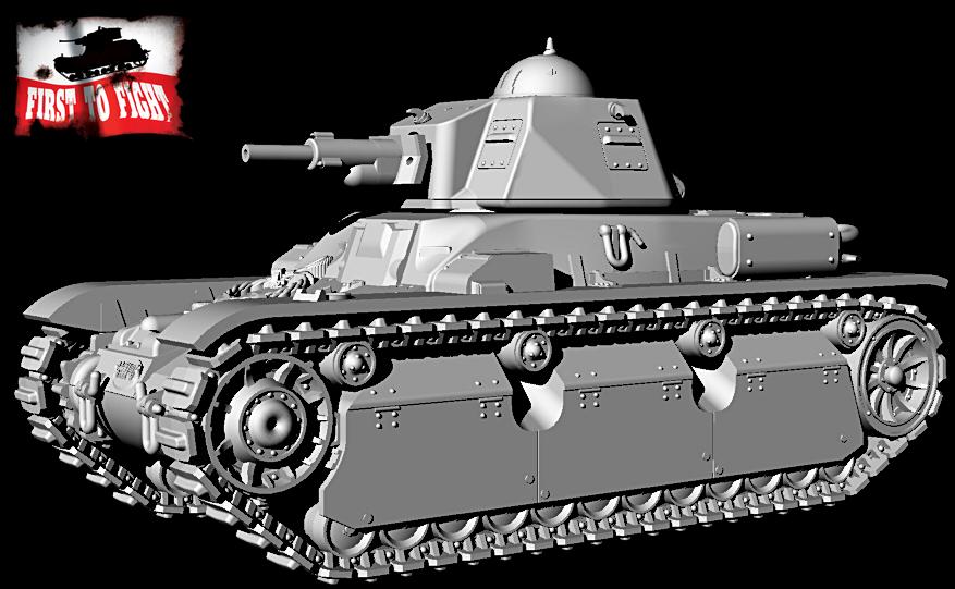 FTF | 119 | French Renault R40 with 37mm gun SA38 | 1:72
