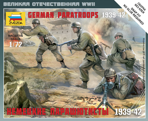 Zvezda | 6136 | German paratroopers 1939-42 | 1:72
