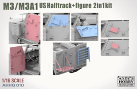 Andy's HHQ | AHHQ-010 | MM3/M3A1 US WWII Halftrack 2in1 | 1:16