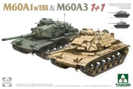 Takom | 5022 | M60A1 w/ERA & M60A3 (1+1) | 1:72