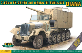 Ace | 72574 | 7.62cm FK.36 (r) auf mZgkw 5t SdKfz.6/3 Diana | 1:72