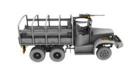 IBG | 72084 | Diamond T 968 Softcab Cargo Truck with M2 MG | 1:72