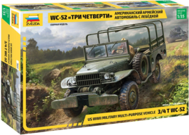 Zvezda | 3664 | US WWII 3/4t Dodge WC-52 | 1:35