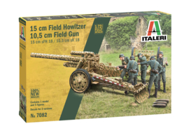 Italeri | 7082 | 10.5cm Field gun sFH18 / 15cm Field howitzer sK18 | 1:72