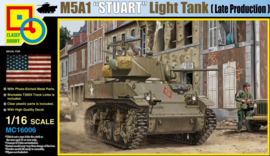 Classy Hobby | 16006 | M5A1 "Stuart" Light Tank (Late Production) | 1:16