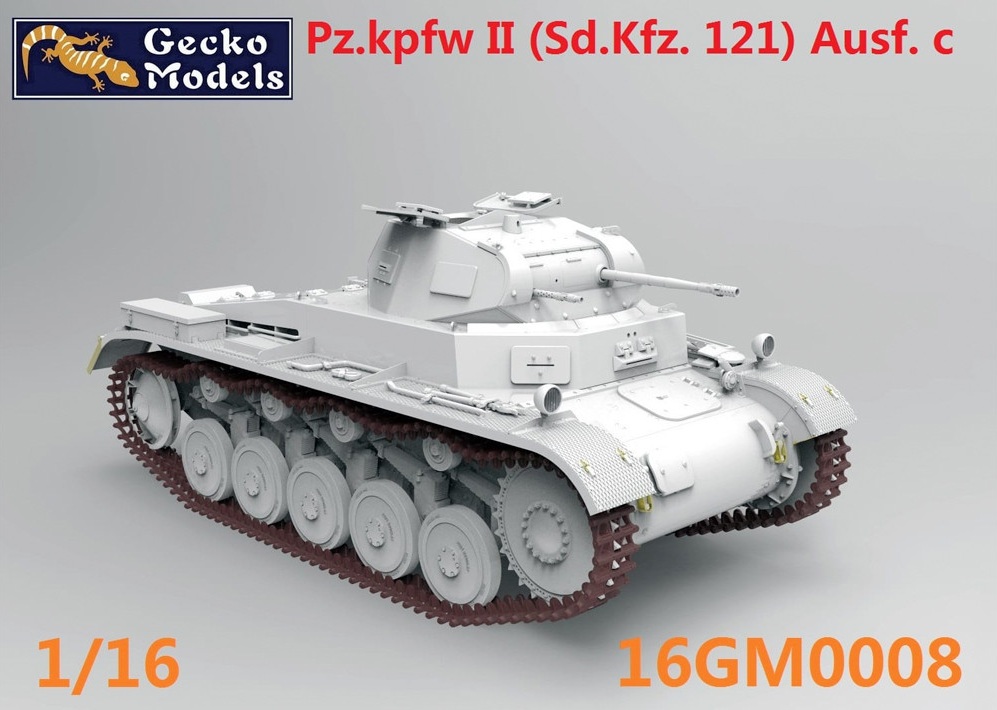 Gecko | 16GM0008 | Pz.Kpfw. II (Sd.Kfz.121) Ausf.c | 1:16