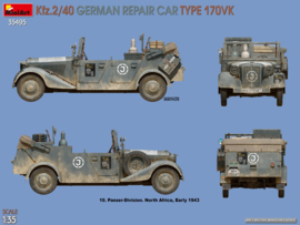 MiniArt | 35495 | Kfz.2/40 German Repair Car Type 170VK | 1:35