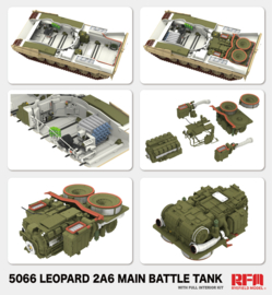 RFM | 5066 | Leopard 2A6 Main Battle Tank with Full Interior | 1:35