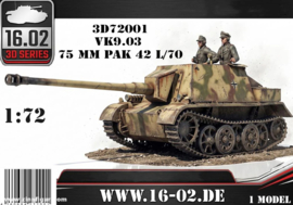 16.02 | 3D72001 | VK9.03 75mm Pak 42 L/70 | 1:72