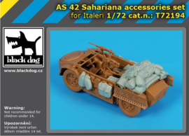 Black Dog | T72194 | AS 42 Sahariana Accessories Set | 1:72