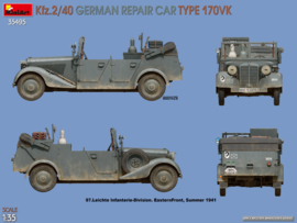 MiniArt | 35495 | Kfz.2/40 German Repair Car Type 170VK | 1:35