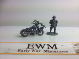 EarlyWarMiniatures | dutveh2 | Motorcycle dispatch rider | 1:72