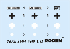 Roden | 709 | Sd.Kfz 234/4 Pakwagen | 1:72