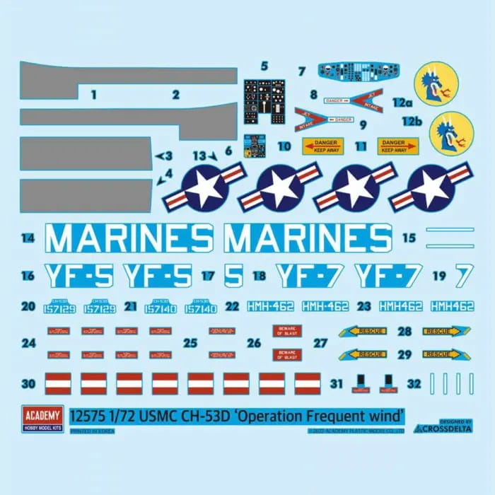 Academy | 12575 | USMC CH-53D Sea Stallion | 1:72