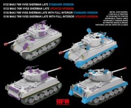 RFM | 5135 | M4A3 Sherman 76W VVSS Late w/Interior (standard) | 1:35