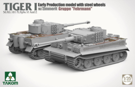 Takom | 2022 | Tiger I Early Production with Steel Wheels w/zimmerit | 1:35