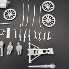 EWM | DutGun08 6towed | Horse Team with Caisson and Crew Towing an 8 Staal Field Gun | 1:72