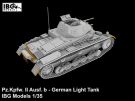 IBG | 35079 | Pz.Kpfw. II Ausf. b German Light Tank | 1:35