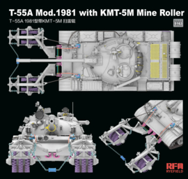 RFM | 5163 | T-55A Model 1981 with KMT-5M Mine Roller | 1:35