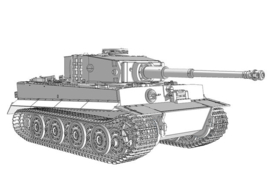 Das Werk | DW35028 | PzKpfwg.VI Tiger I late | 1:35