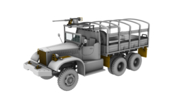 IBG | 72084 | Diamond T 968 Softcab Cargo Truck with M2 MG | 1:72