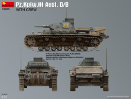 MiniArt | 53085 | Pz.Kfw. III Ausf. D/B with Crew | 1:35
