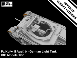 IBG | 35079 | Pz.Kpfw. II Ausf. b German Light Tank | 1:35