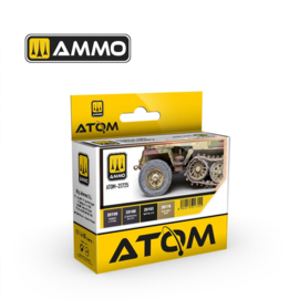AMMO | 20725 | ATOM Rubber and Tires colors Set
