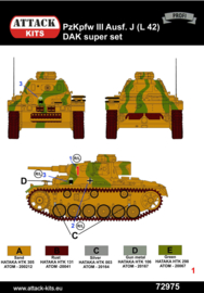 Attack | 72975 | Pz.Kpfw. III Ausf.J (L/42) DAK | 1:72