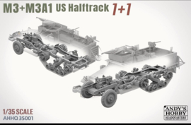 Andy's HHQ | AHHQ-35001 | M3 and M3A1 U.S. WWII Halftrack COMBO | 1:35