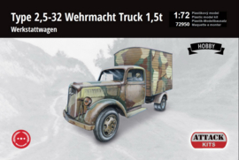 Attack | 72950 | Type 2.5-32 Wehrmacht truck 1.5T Werkstattwagen | 1:72
