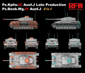 Rye Field Model | 5033 | Pz.Kpfw. IV ausf.J late, workable track links, 2in1 | 1:35