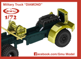 GMU | 72004 | DIAMOND-T 981 and 45-Ton Trailer | 1:72