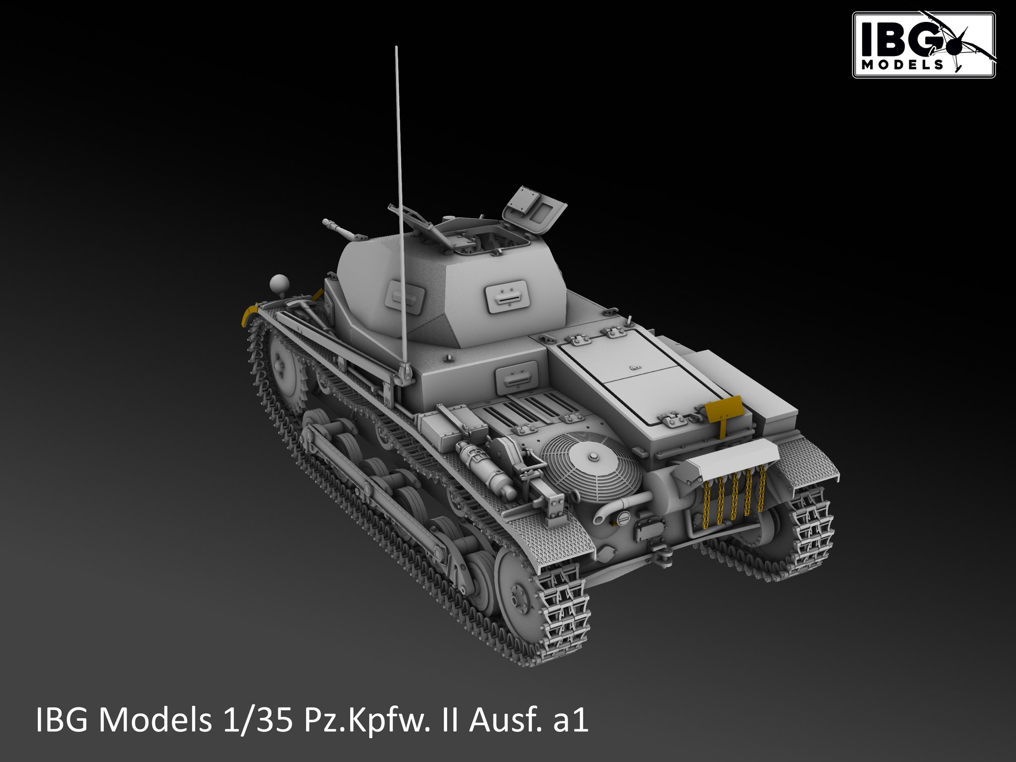 IBG | 35075 | Pz.Kpfw. II Ausf. a1 German Light Tank | 1:35