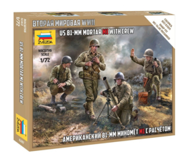 Zvezda | 6287 | US 81mm mortar and crew | 1:72
