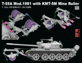 RFM | 5163 | T-55A Model 1981 with KMT-5M Mine Roller | 1:35