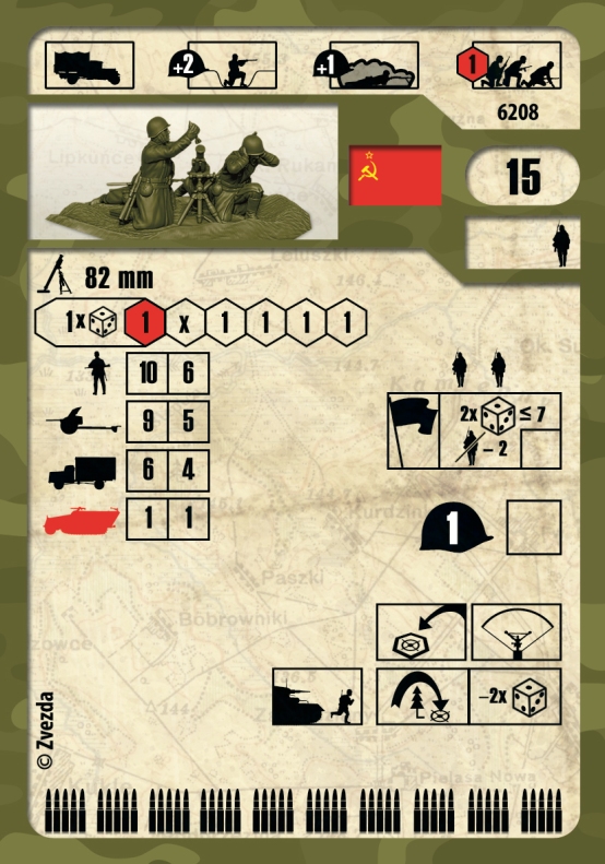 Zvezda | 6208 | Soviet 82mm mortar with crew in winter uniform | 1:72