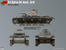 MiniArt | 53085 | Pz.Kfw. III Ausf. D/B with Crew | 1:35