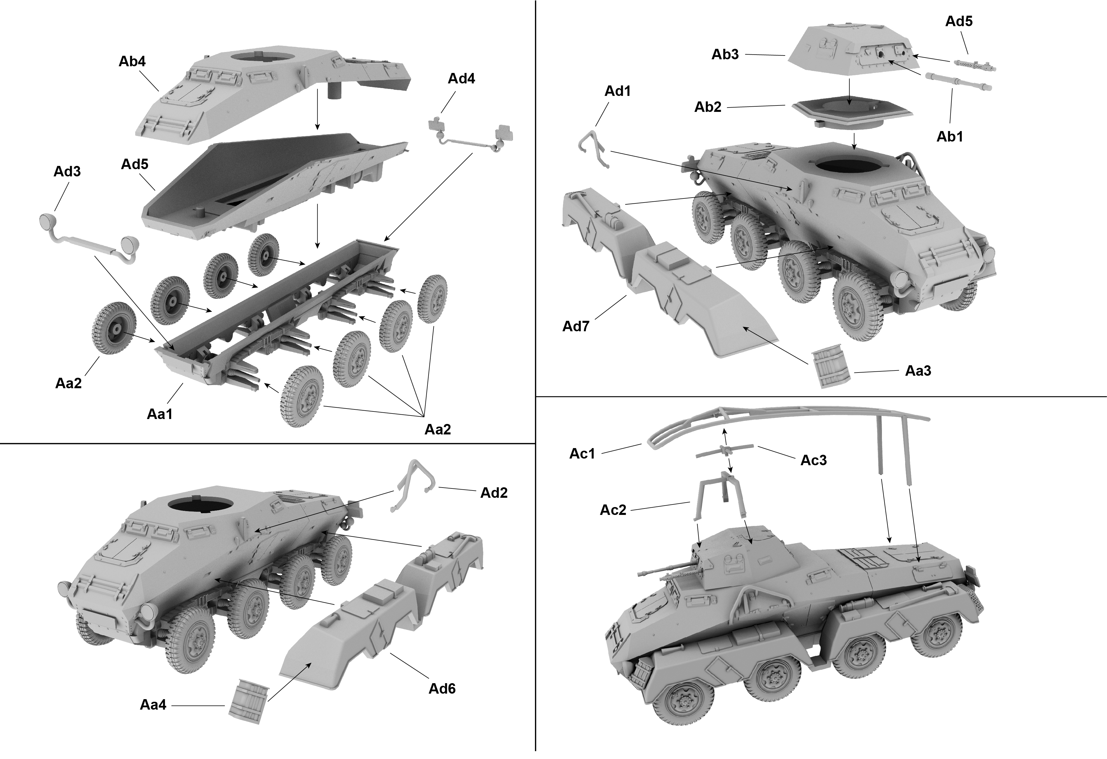 FTF | 070 | SD.KFZ 232 8-Rad | 1:72