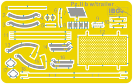 IBG | 35080 | Pz.Kpfw. II Ausf.b Light Tank with fuel trailer | 1:35